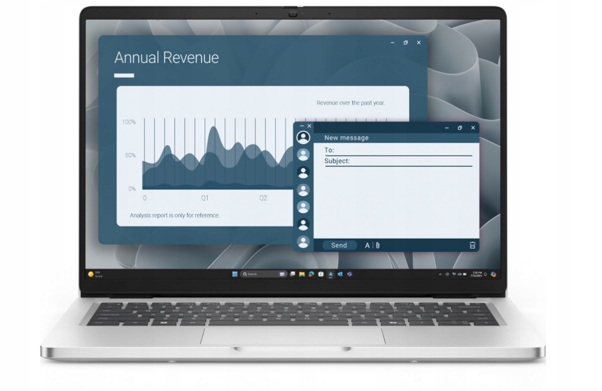 Notebook Dell Pro 14" Ryzen Ai 300 16 Gb 512 Gb stříbrný