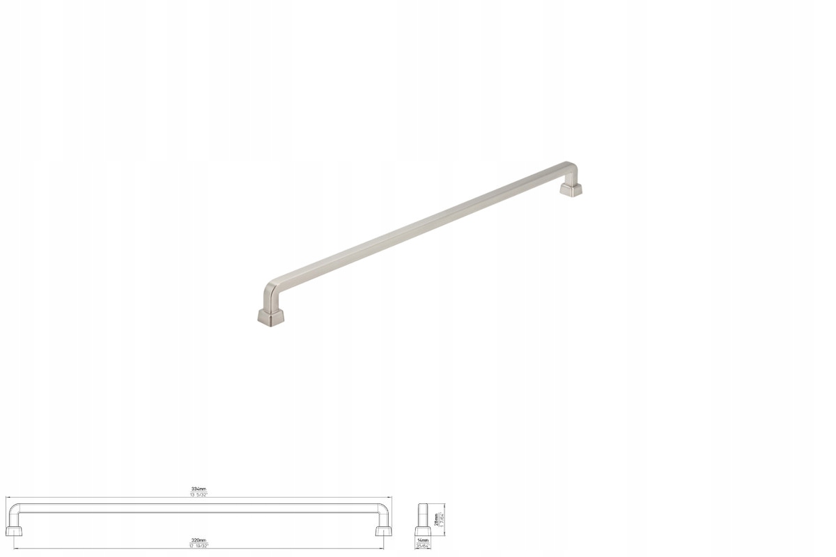Nábytková úchytka Siro 2536-334ZN27 s efektem ušlechtilé oceli
