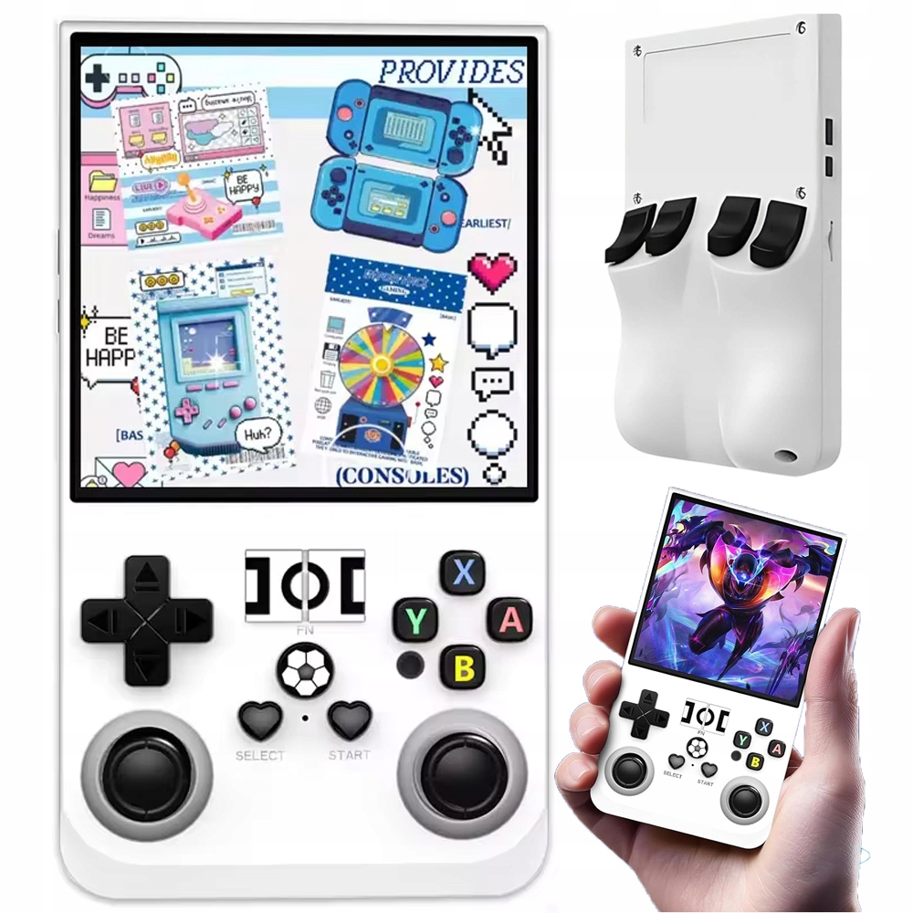 R36MAX KONSOLA DO GIER RETRO PRZENOŚNA 18000+ GRY 64GB FULL HD IPS PREZENT
