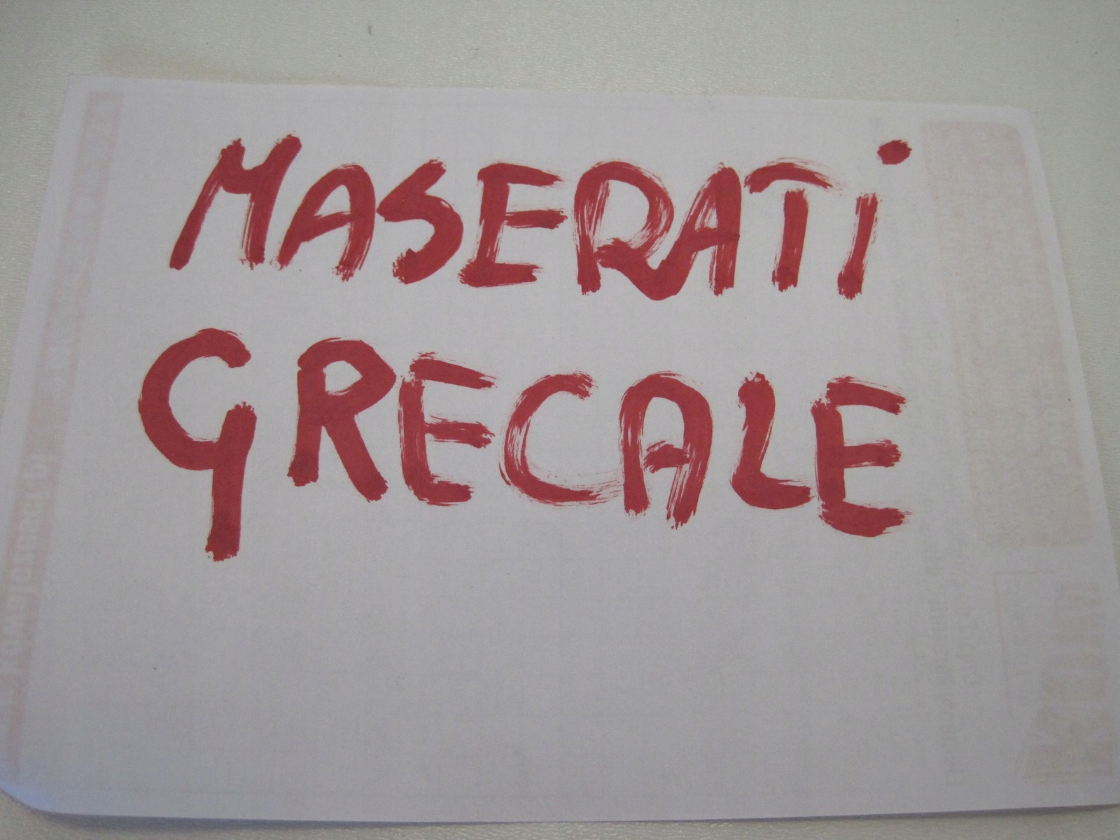 light rear part MASERATI GRECALE left