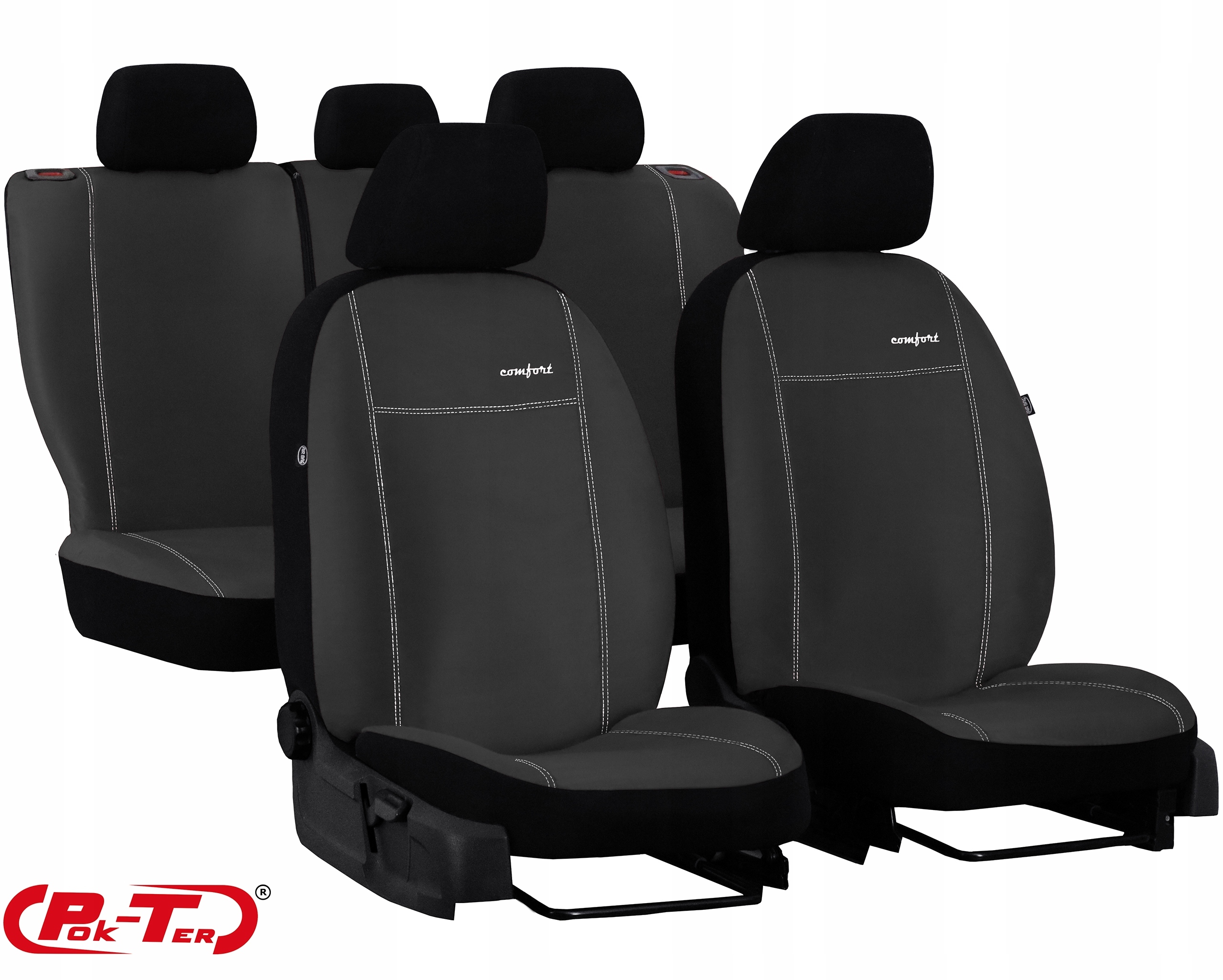 POKROWCE MIAROWE NA FOTELE ALICANTE SAMOCHODOWE DO RENAULT CLIO 5 FL Producent Pok-ter