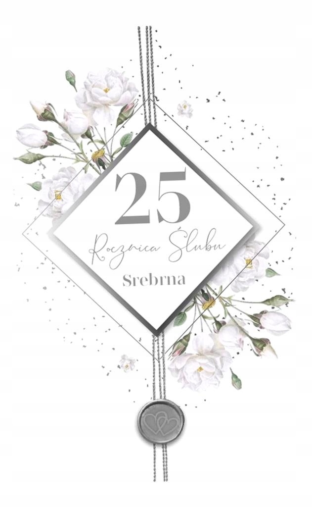 KARNET ROCZNICA ŚLUBU 25 LUX-73