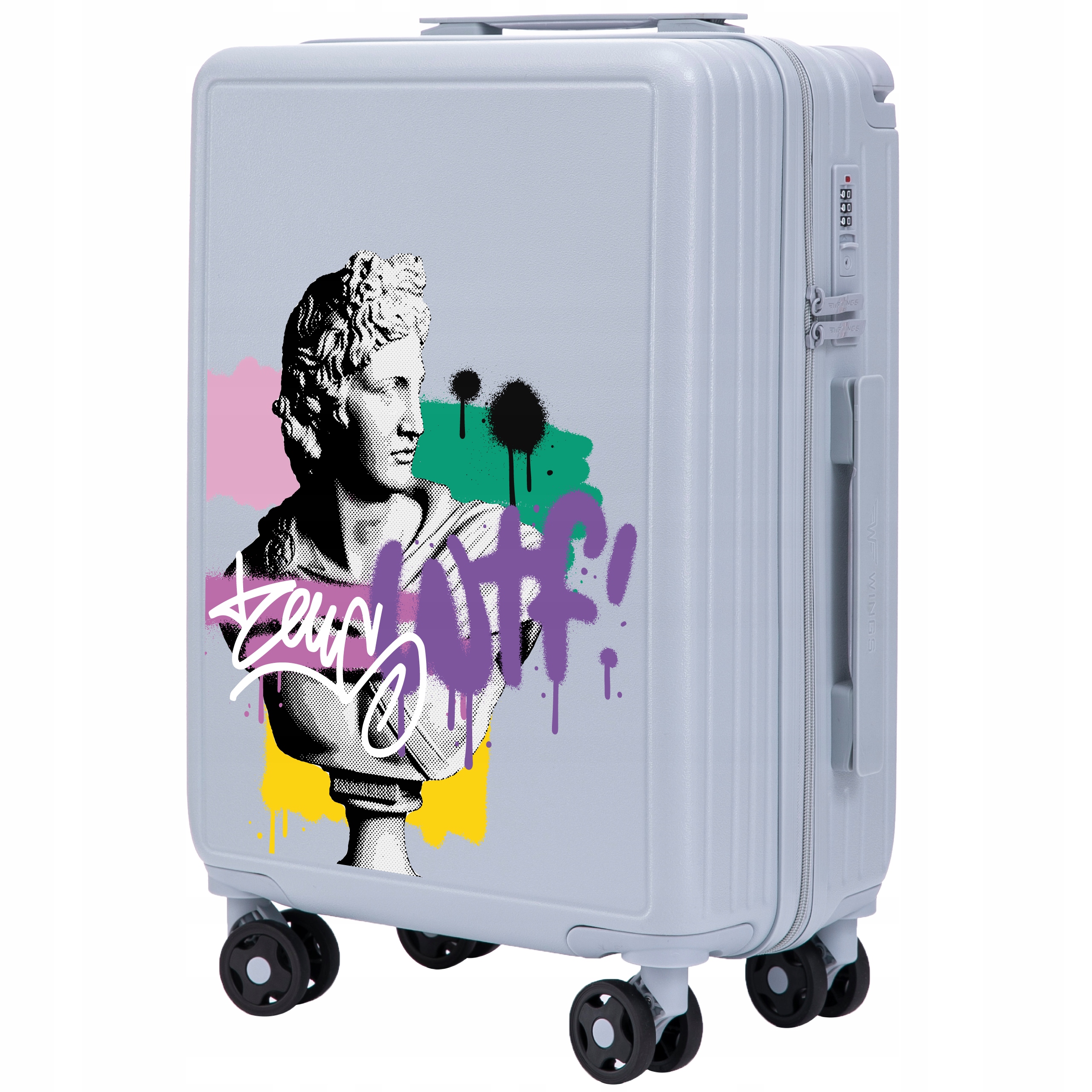 Cestovní kufr Malý příruční kufr do letadla na 4 kolečkách z Abs Wings