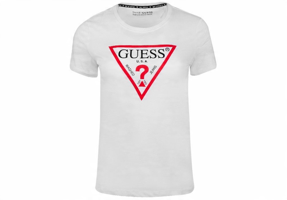 

Guess Koszulka Damska T-shirt Ss Cn Tee White r. L