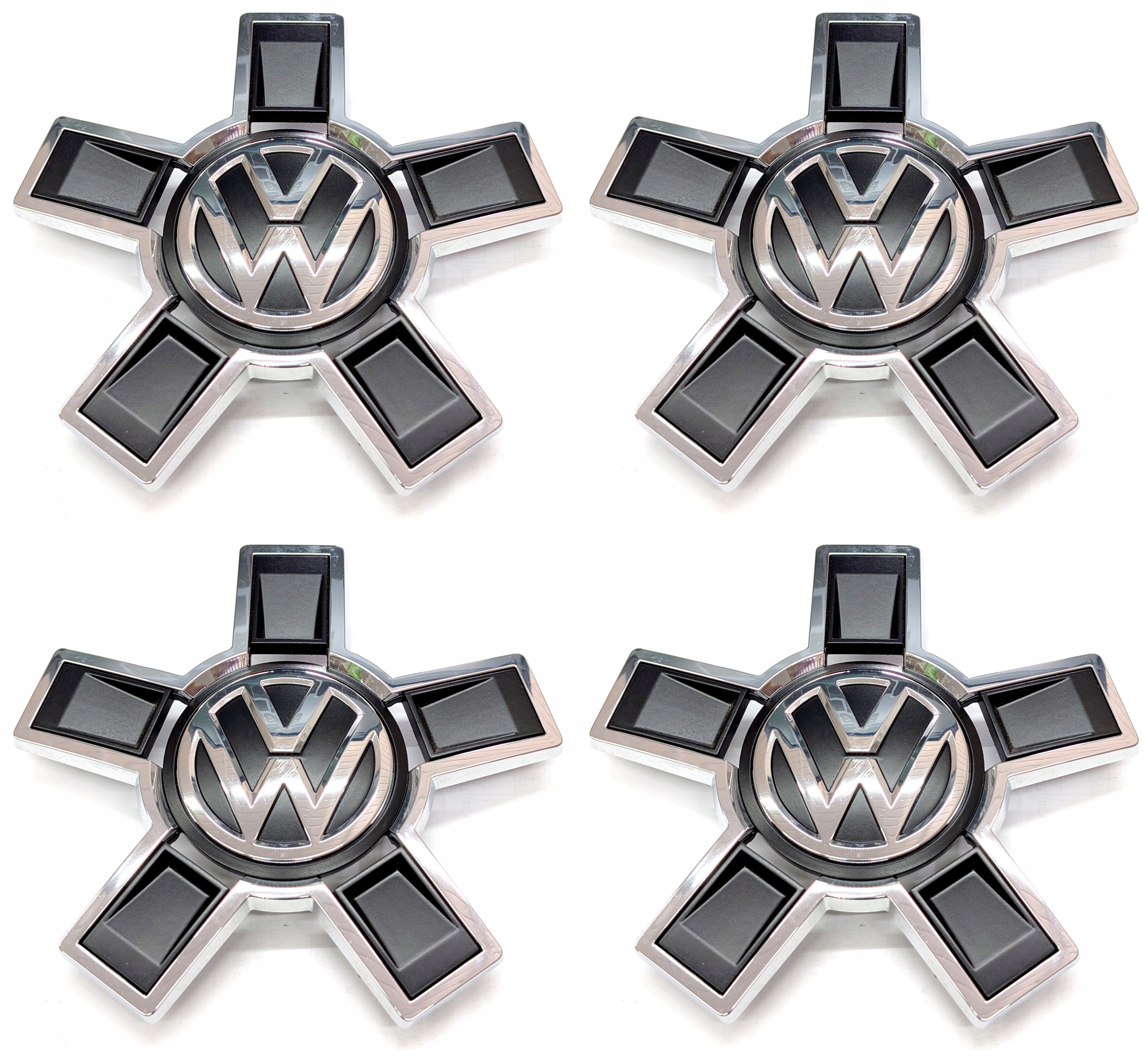 4x Nový Originálny Dekielek Kapsel Vw Čierny Pavúk 3G0601149D