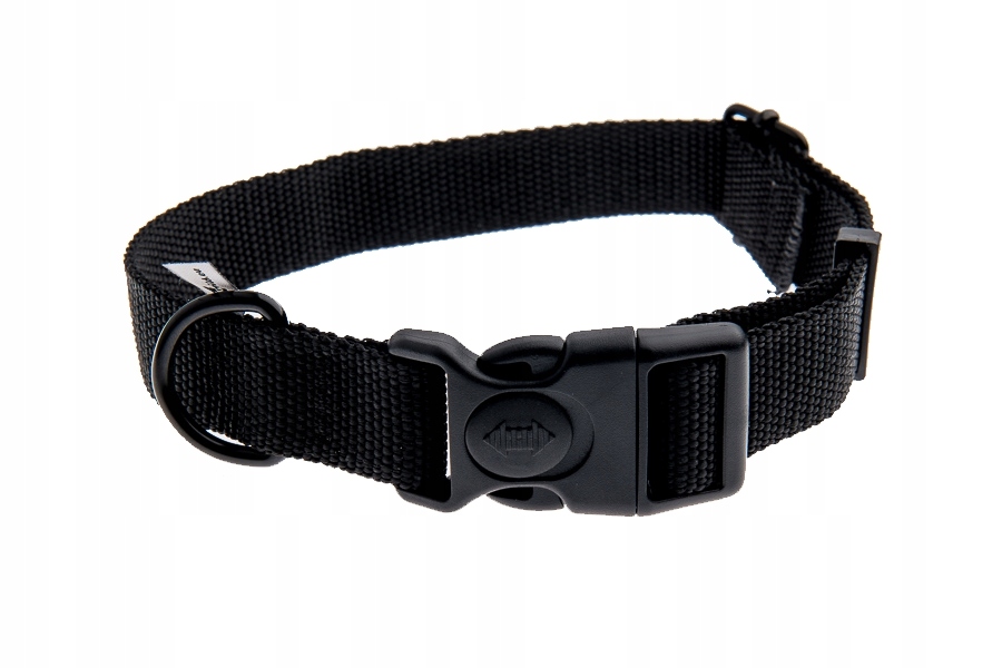 

Obroża z taśmy 25 mm czarna 37-57 cm Mocna