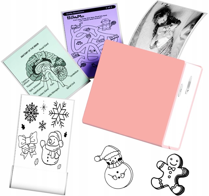 Phomemo M02 mini drukarka termiczna samoprzylepnych notatek etykiet zdjęć