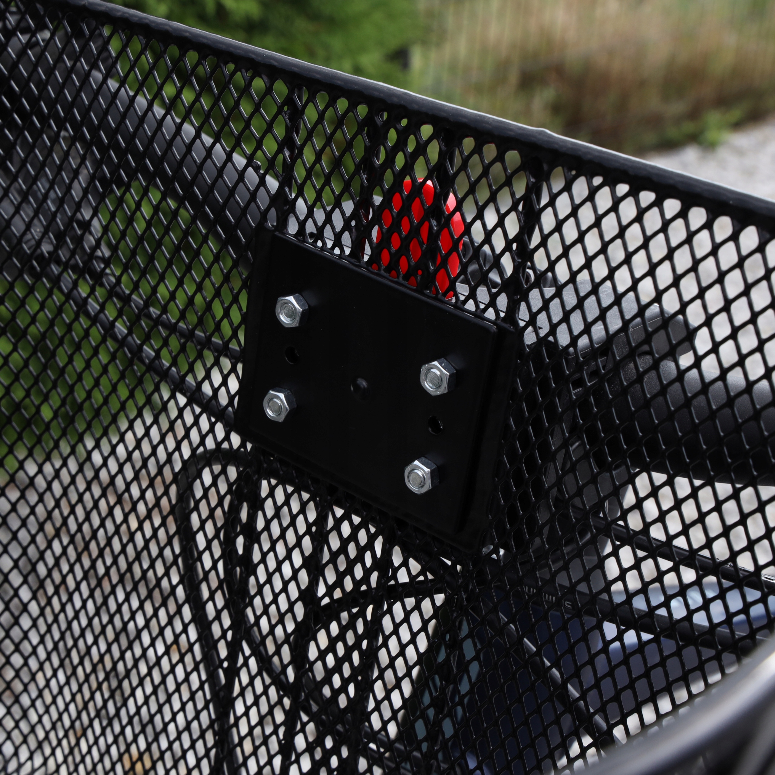 KOSZ NA ROWER METALOWY KOSZYK ROWEROWY DUŻY NA KIEROWNICĘ MIEJSKI CLICK Kolor czarny