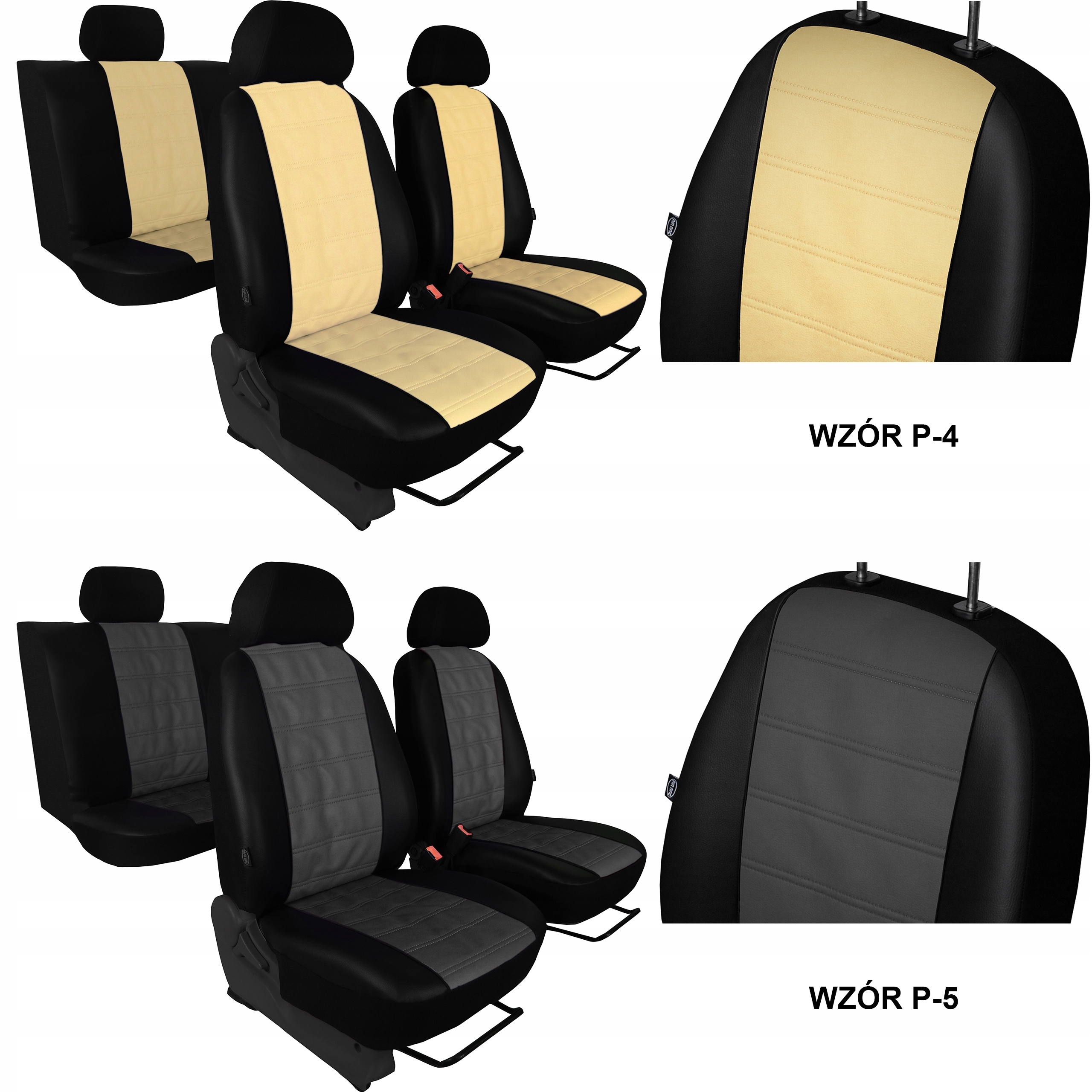 SKÓRA TŁOCZONA POKROWCE MIAROWE VW GOLF 5 PLUS Rodzaj Dedykowane