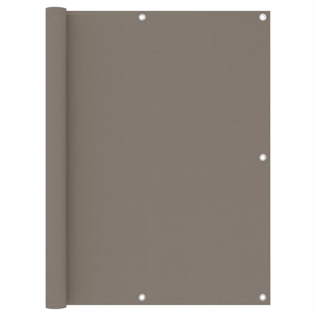 Voděodolná boční markýza Oxford Pu šedohnědá 120 x 600 cm