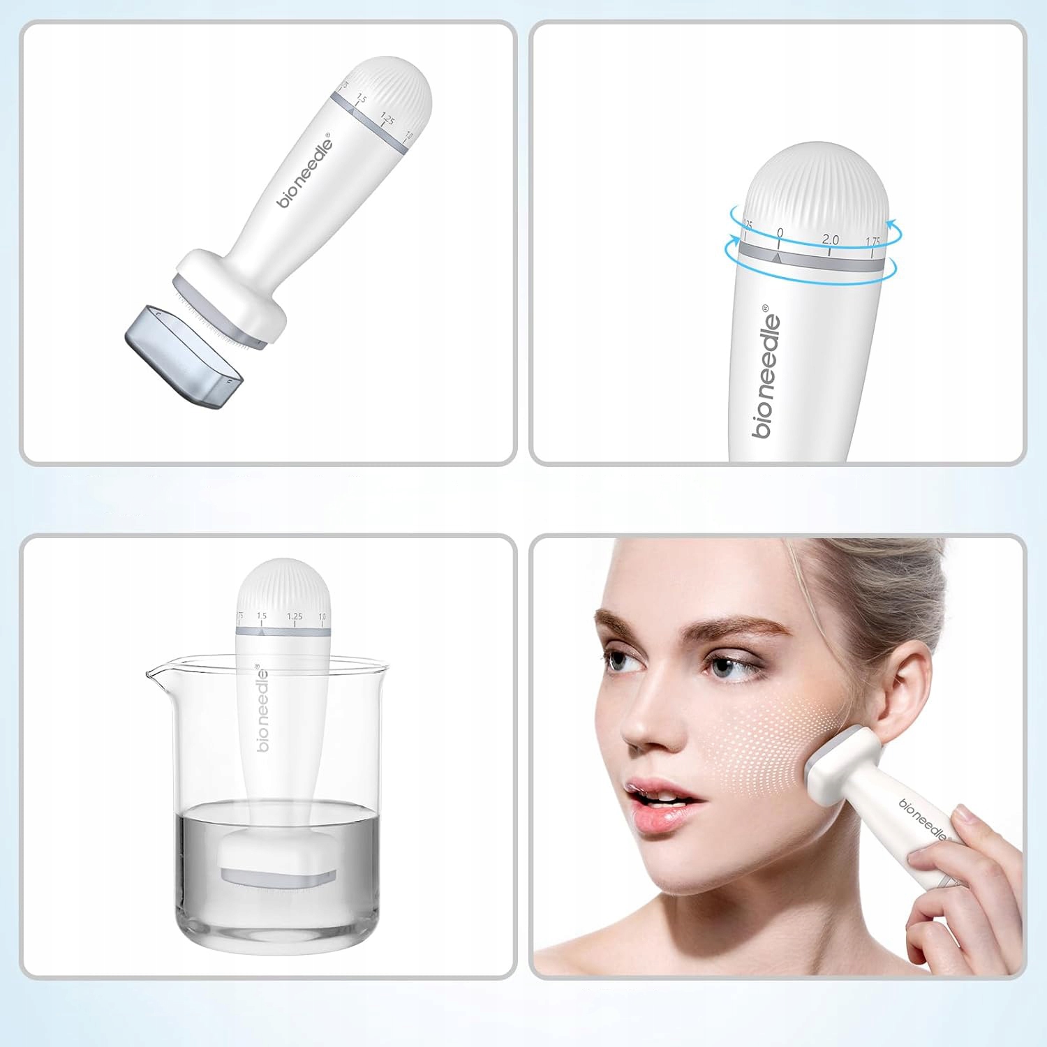 PROFESJONALNY STEMPEL DO PIELĘGNACJI SKÓRY DLA KOBIET 120 IGIEŁ MIKROIGŁY Wyrób medyczny nie