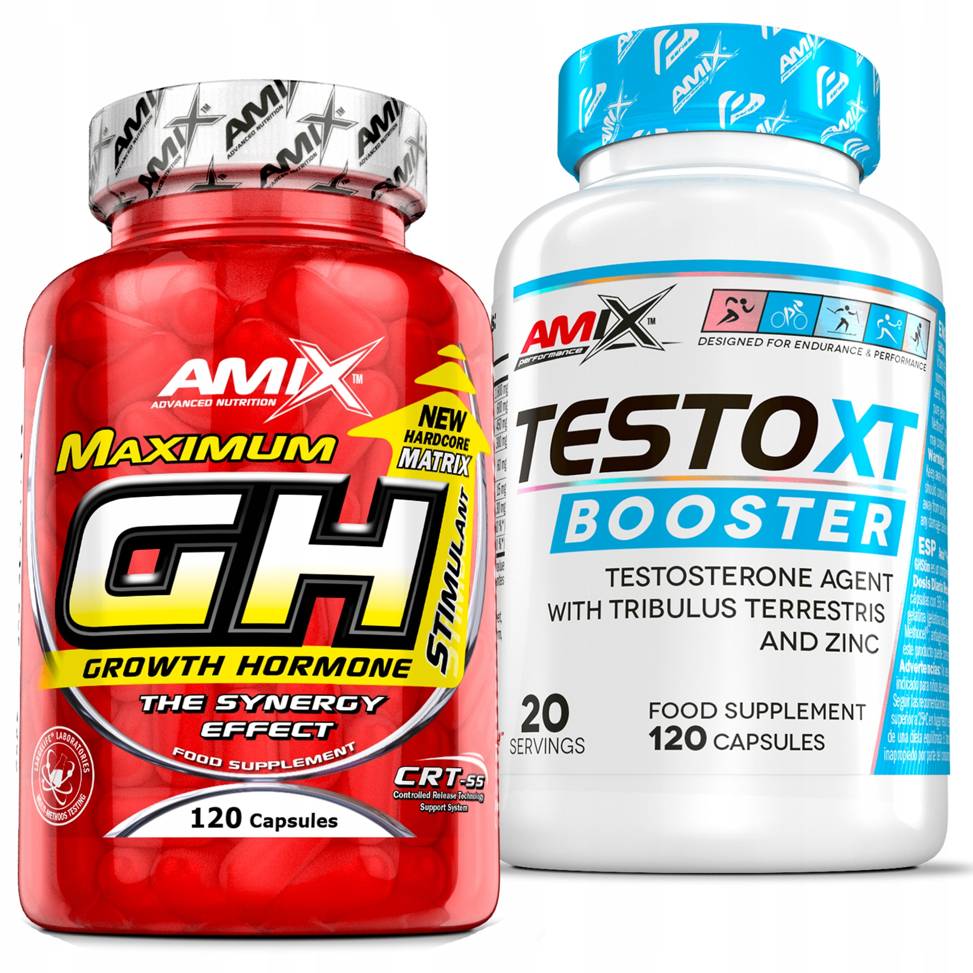 Booster Hormonu Růstu A Testosteronu Amix – sada doplňků výživy