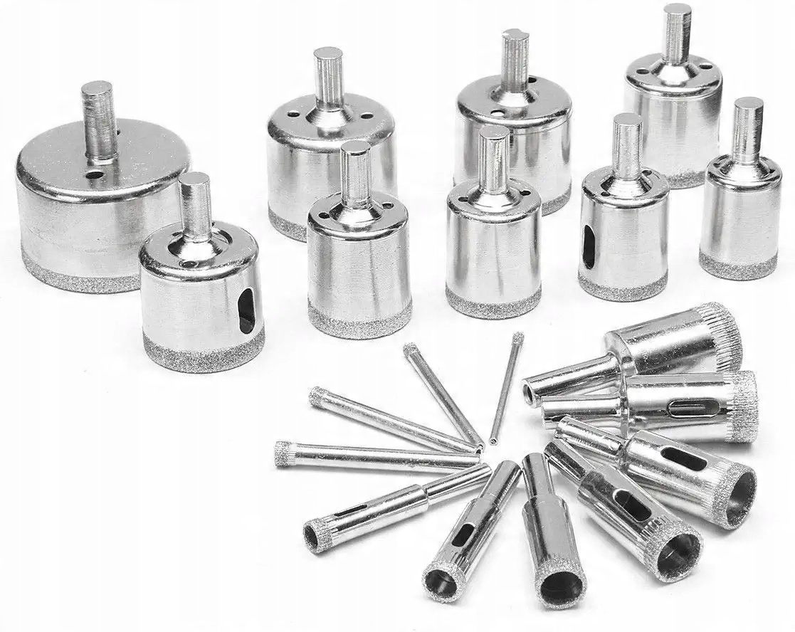 

Otwornice Diamentowe Gres Płytki 20 Szt 5-65mm