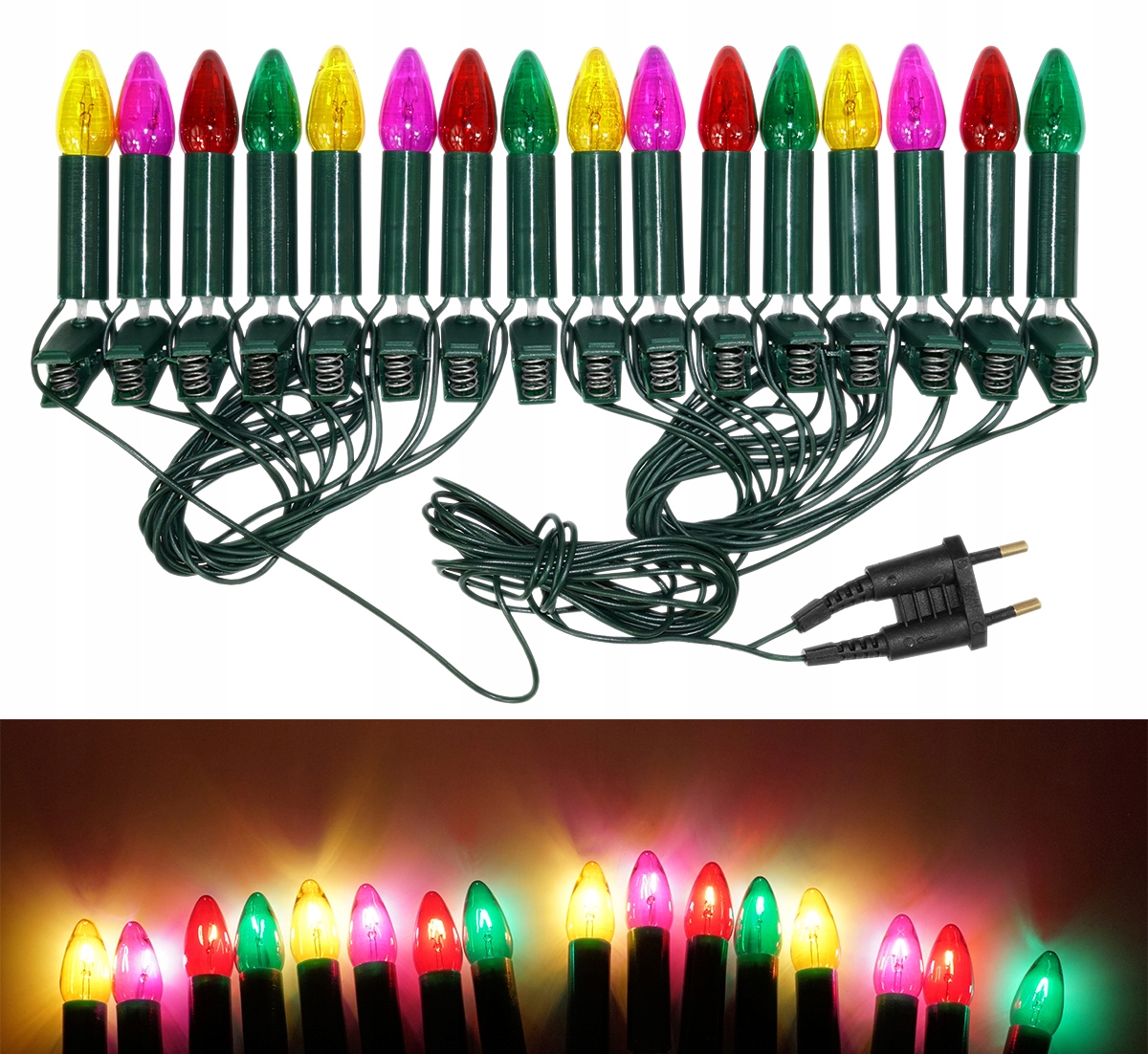 Tradiční Světelné Lampy Svíčky KCH3 zelené Originální