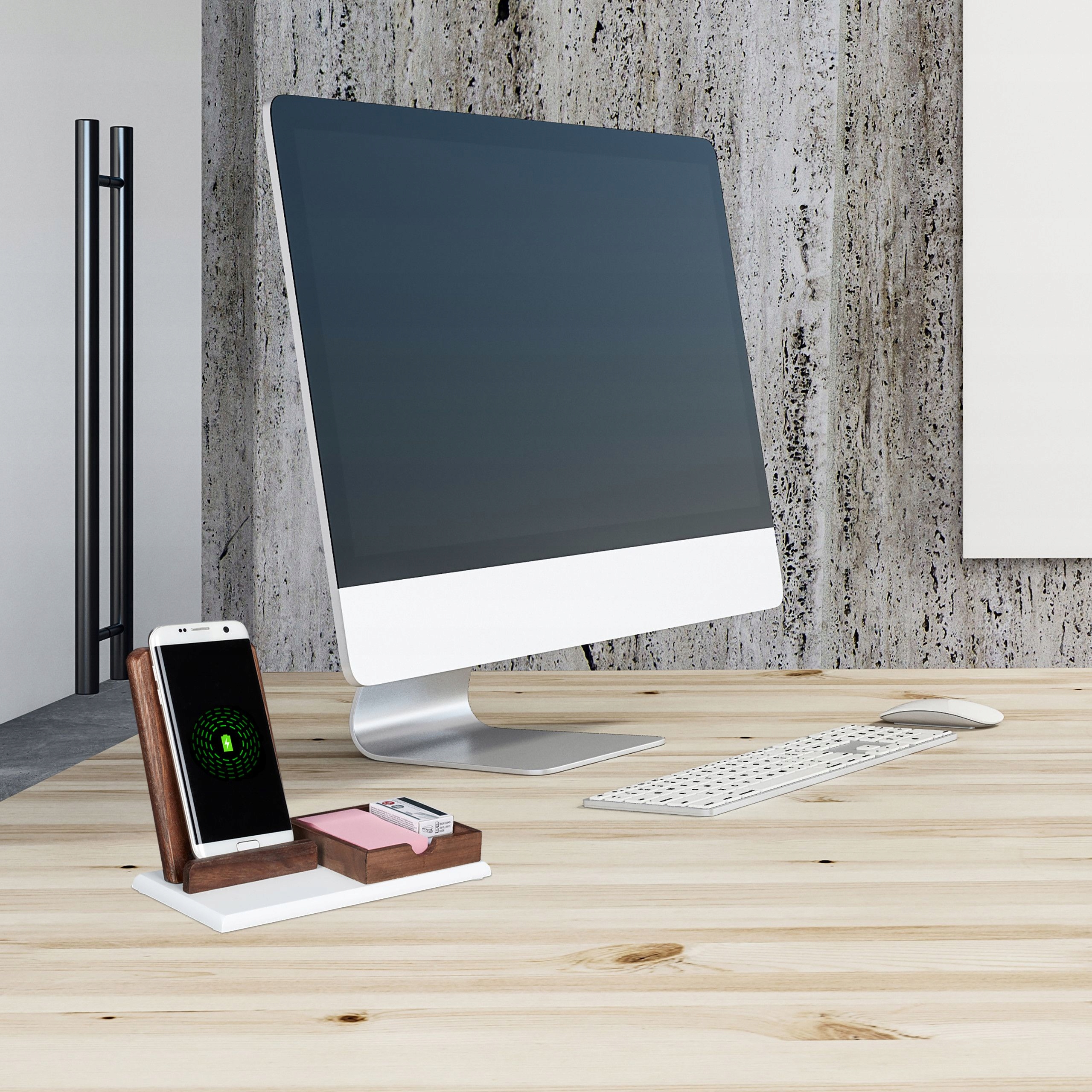 DREWNIANA ŁADOWARKA INDUKCYJNA BEZPRZEWODOWA Długość przewodu 1 m