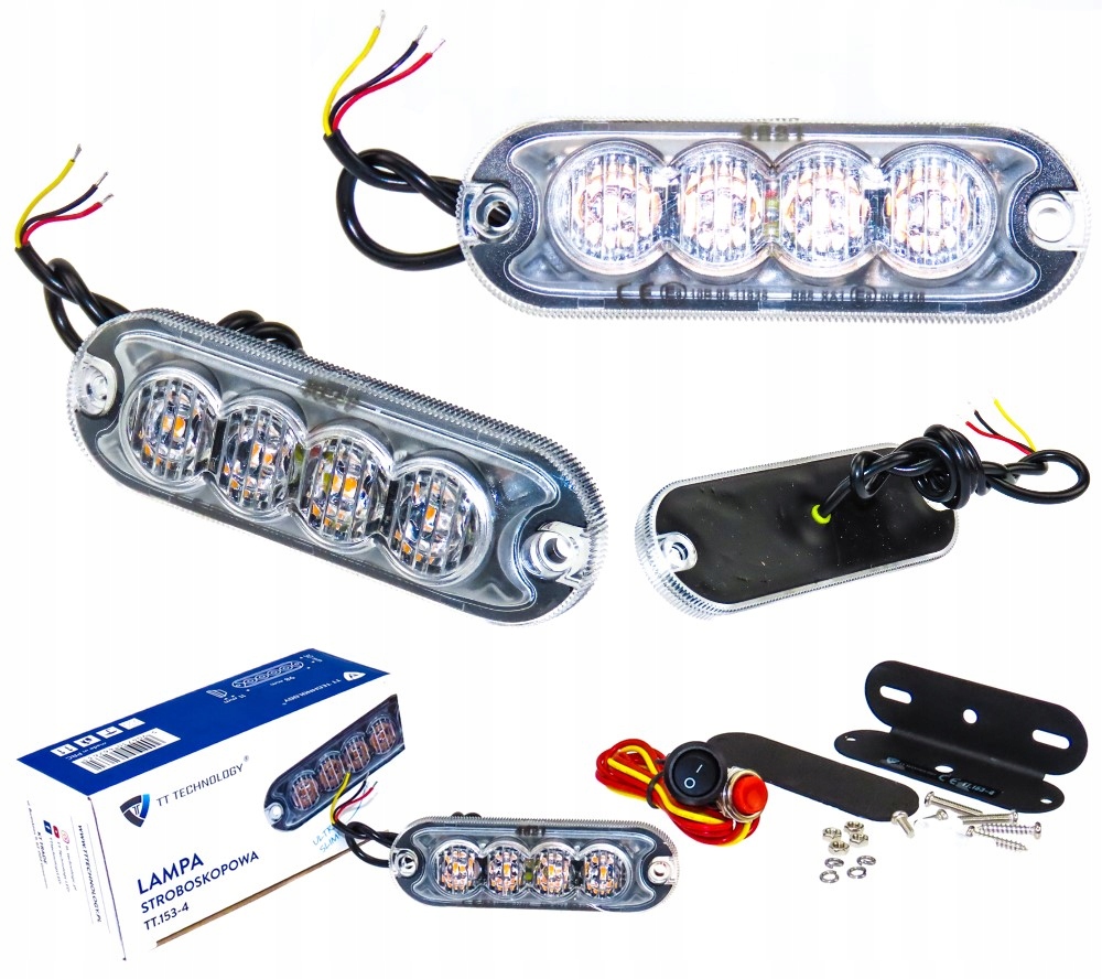 TT.153-4 - СТРОБОСКОП 4 LED 12W IP67 LED POWER
