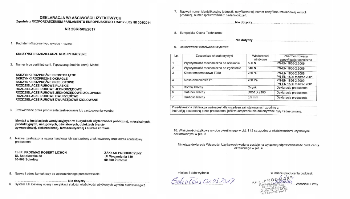 Skrzynka rozprężna 3x75/125 PODŁOGOWA / SUFITOWA Rozmiar 125 mm
