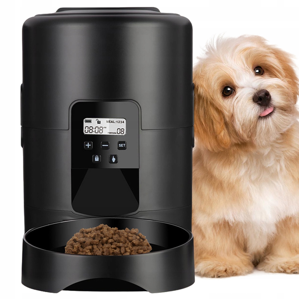 Levně Inteligentní Krmítko Pro Kočky A Psy, Odměřování Doby Krmení 2 L