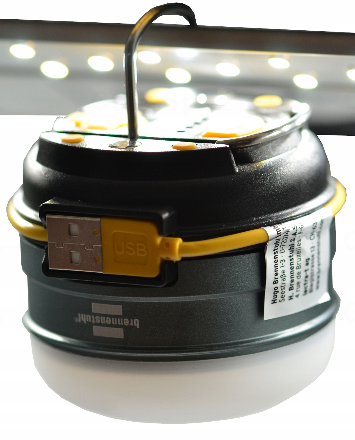 LAMPA AKUMULATOROWA ZEWNĘTRZNA DO ZAWIESZANA MAGNES LATARKA POD NAMIOT Liczba trybów 3