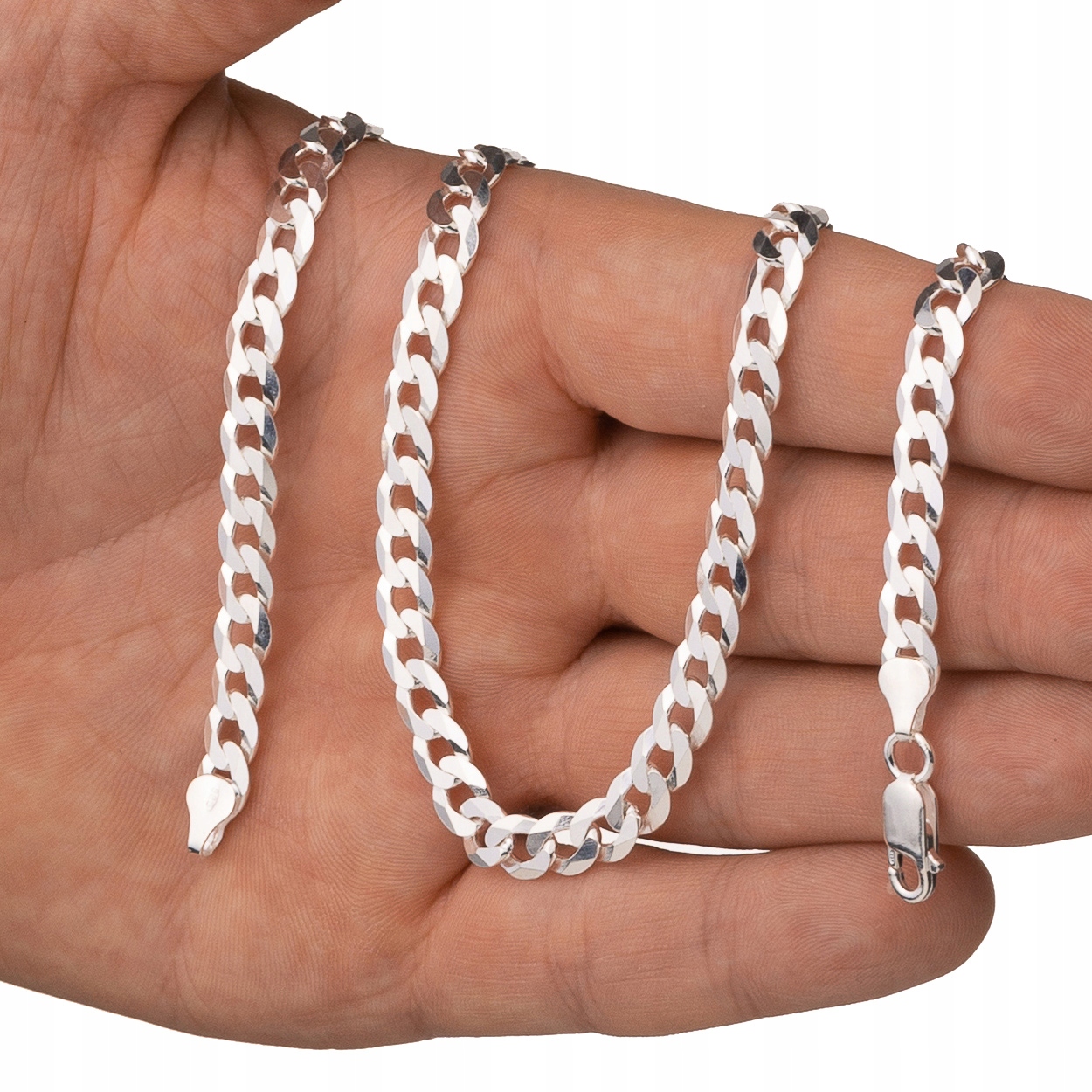 Pancíř Stříbrný Řetízek 60 CM Mužský Řetěz 925