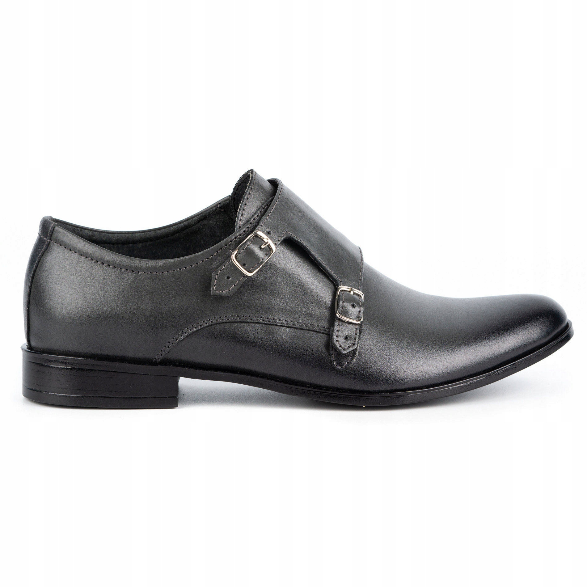

Buty męskie wizytowe skórzane Monki 287LU szare 38