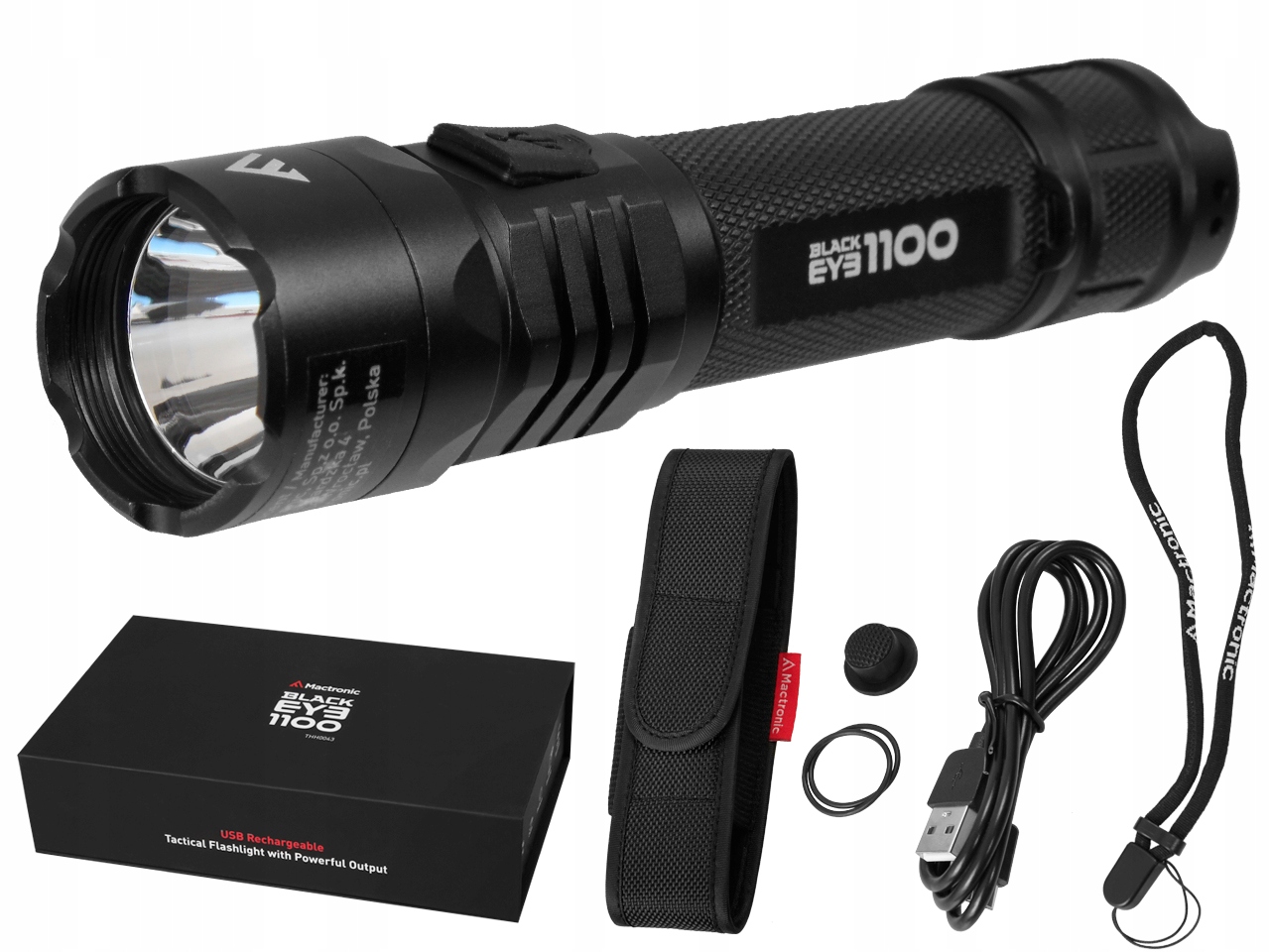 MACTRONIC перезаряжаемый фонарик THH0043 1100lm