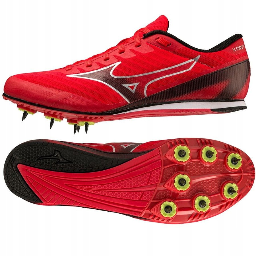 Buty kolce Mizuno X First 2 U1GA233003 38 1/2, Czerwony