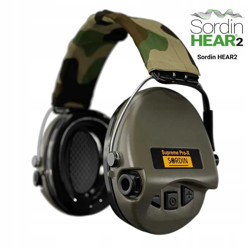 Sordin Supreme Pro X Camo SOR75302-X-S opaska camo, zielone, piankowe w