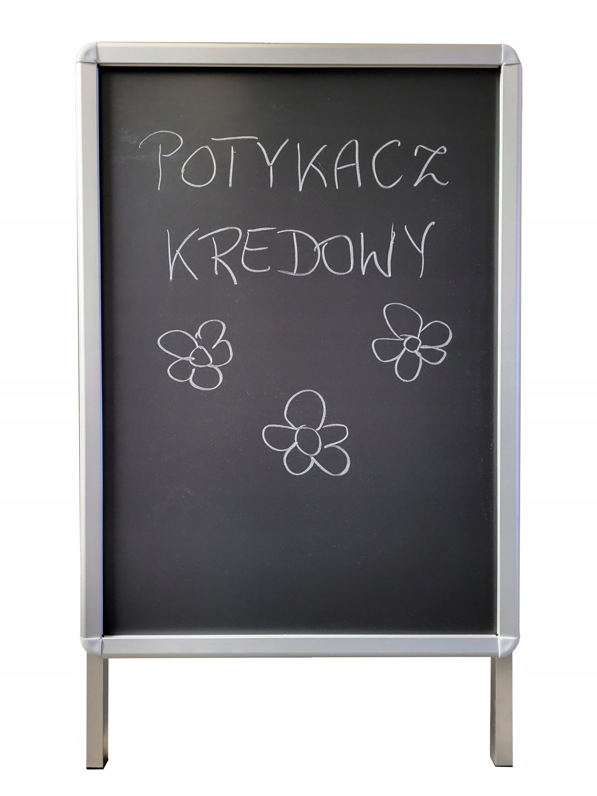 STOJAK REKLAMOWY B2 (POTYKACZ) KREDOWY HIT 2w1 NOWOŚĆ PROFIL 32MM ANODA!!! Marka inny