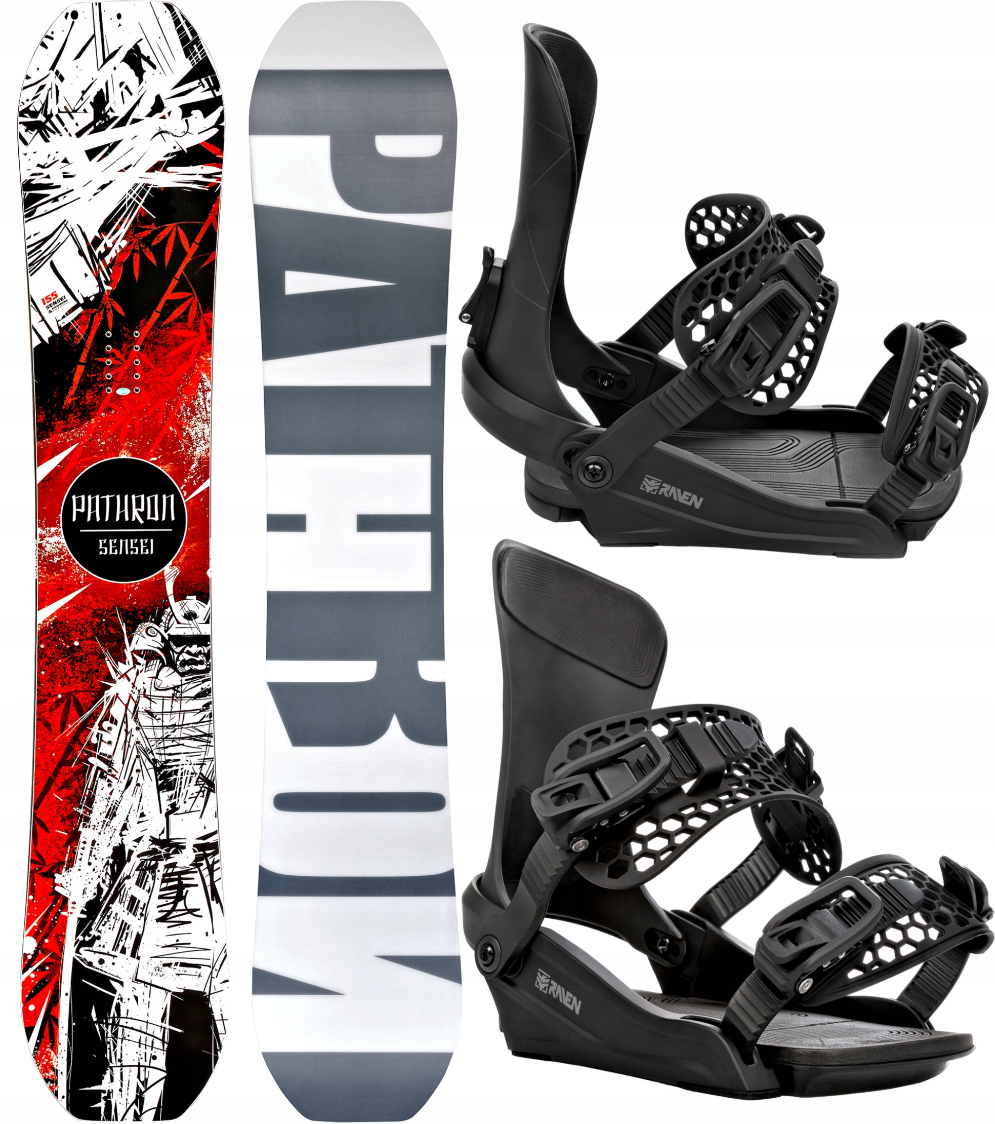 Deska snowboardowa Pathron Sensei Limited 162cm Wide + wiązania King