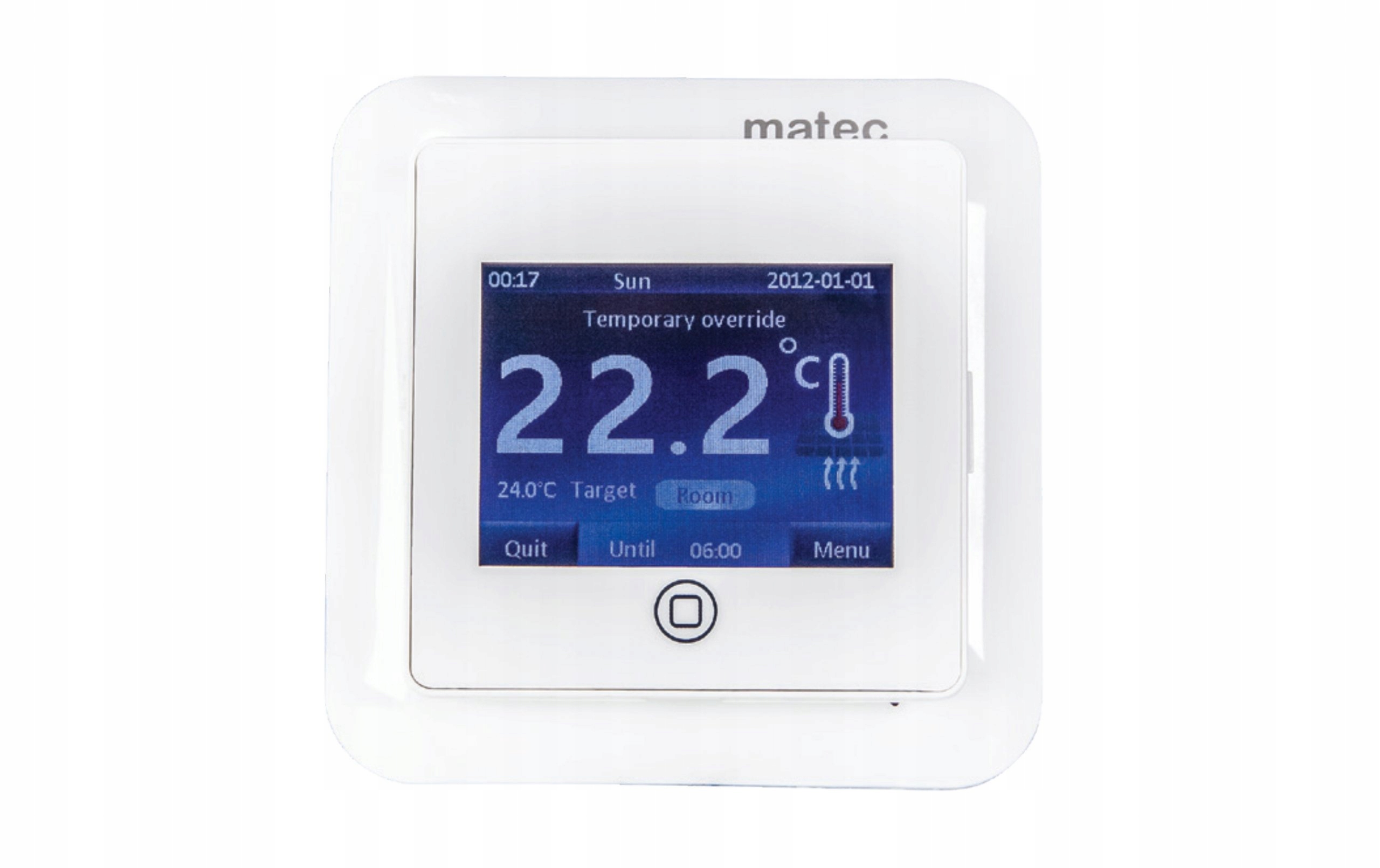 Zamel Matec Regulátor teploty Termostat Dotykové ovládanie vykurovania