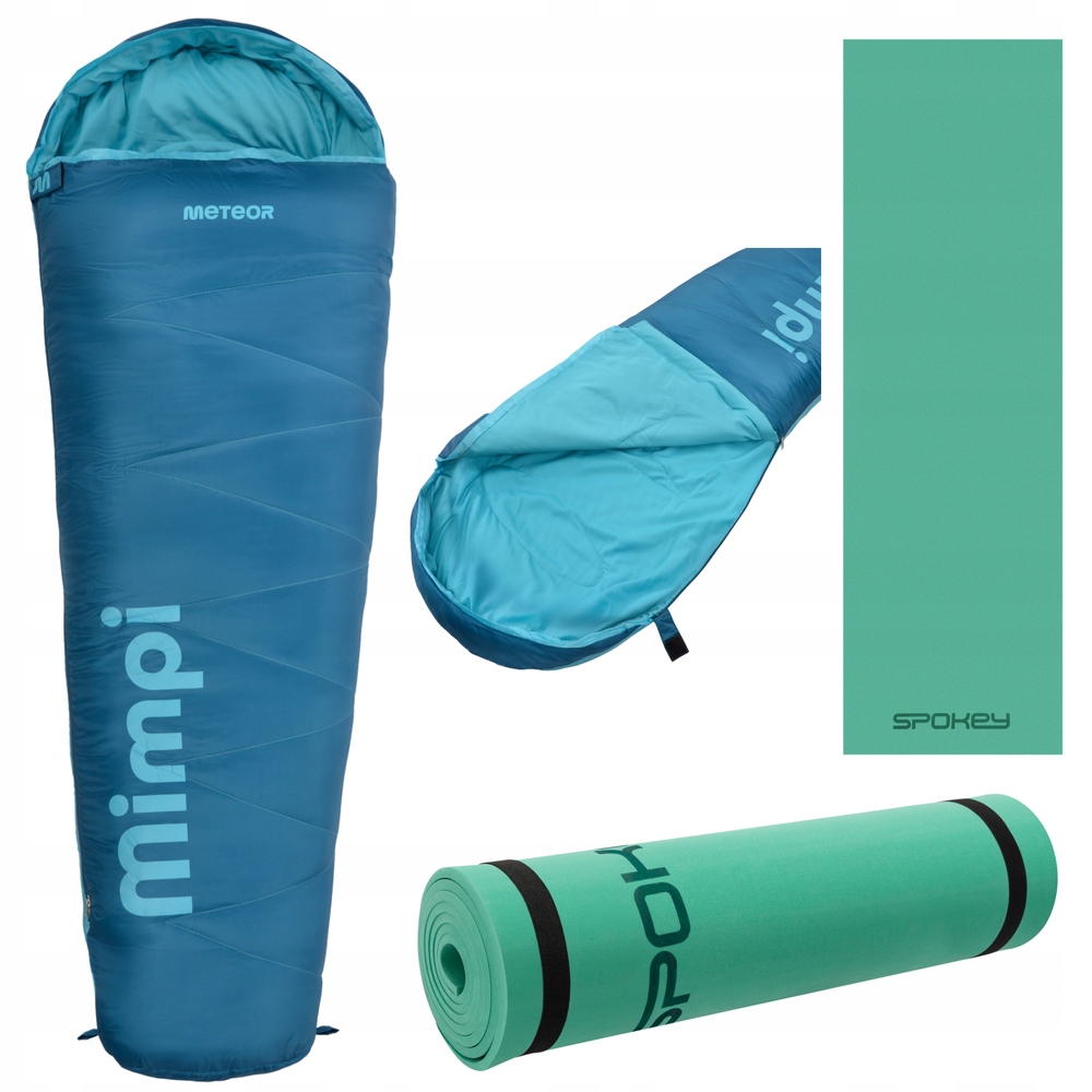 Śpiwór Turystyczny Kempingowy Mumia Z Kapturem 160x60 cm Karimata