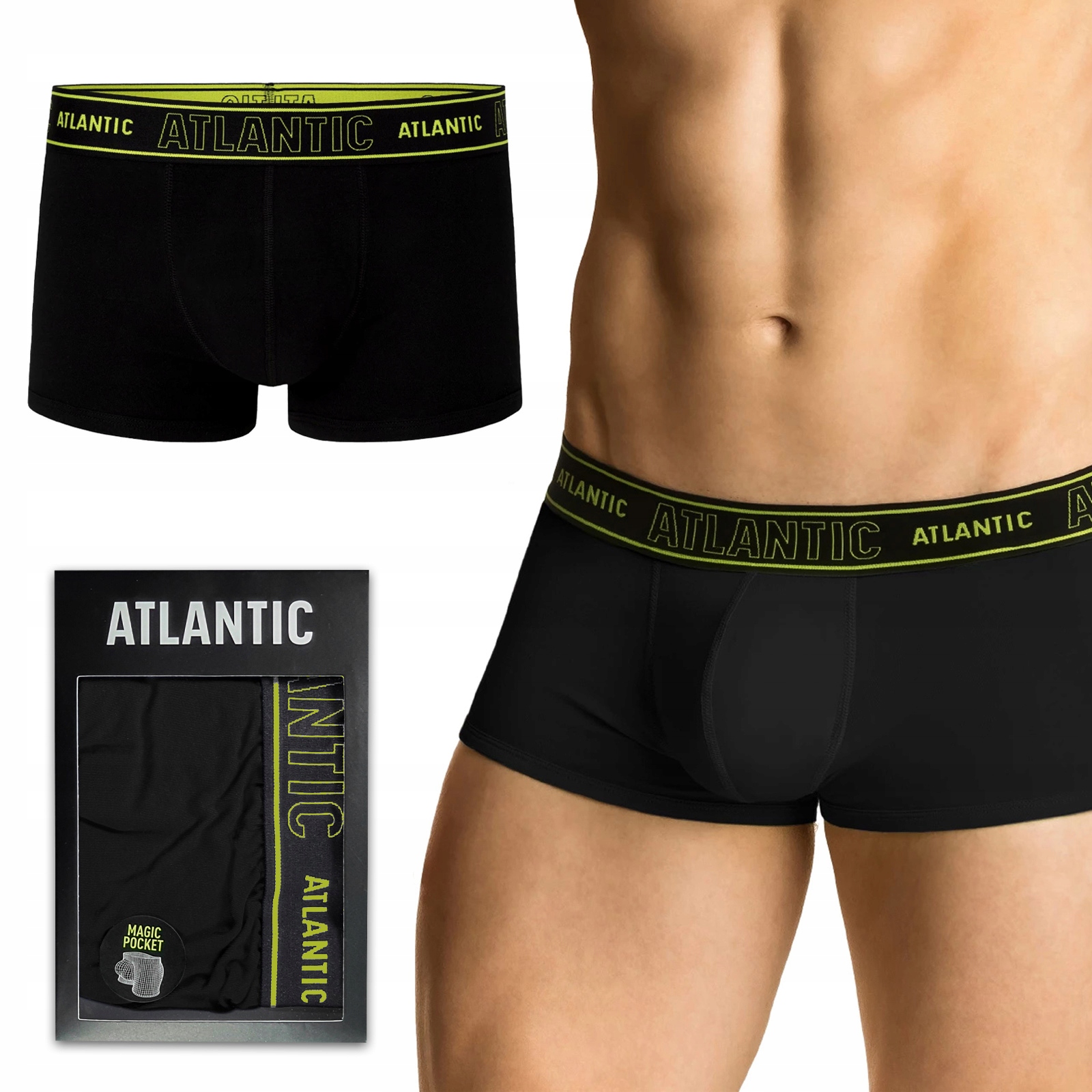

Atlantic Magic Pocket bokserki męskie Push-up XXL