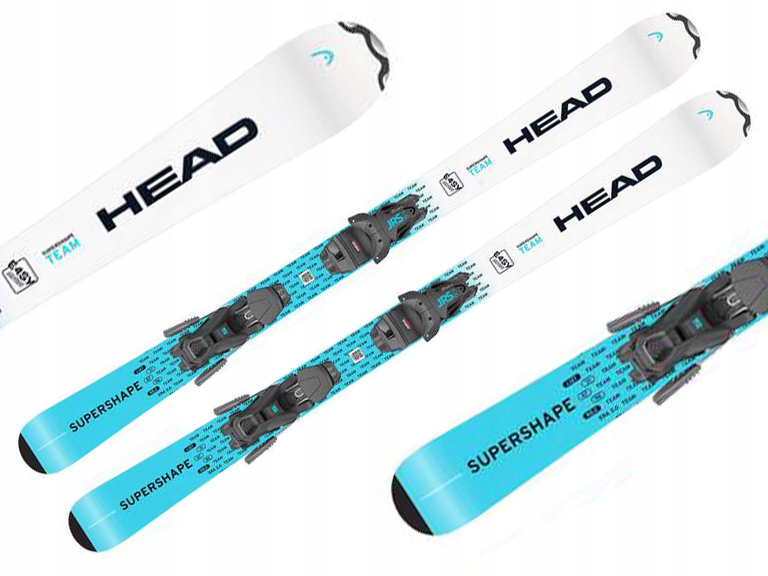 Narty dziecięce Head Supershape Team Easy wiązania Jrs 7.5 Gw 147cm