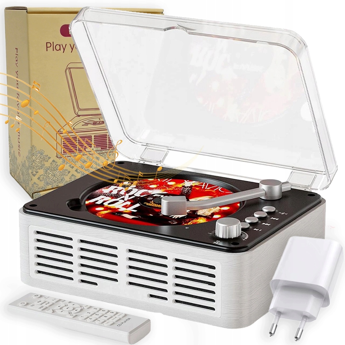 CD Přehrávač Přenosná Bluetooth Kazeta Fm Rádio Discman MP3 Aux Reproduktory