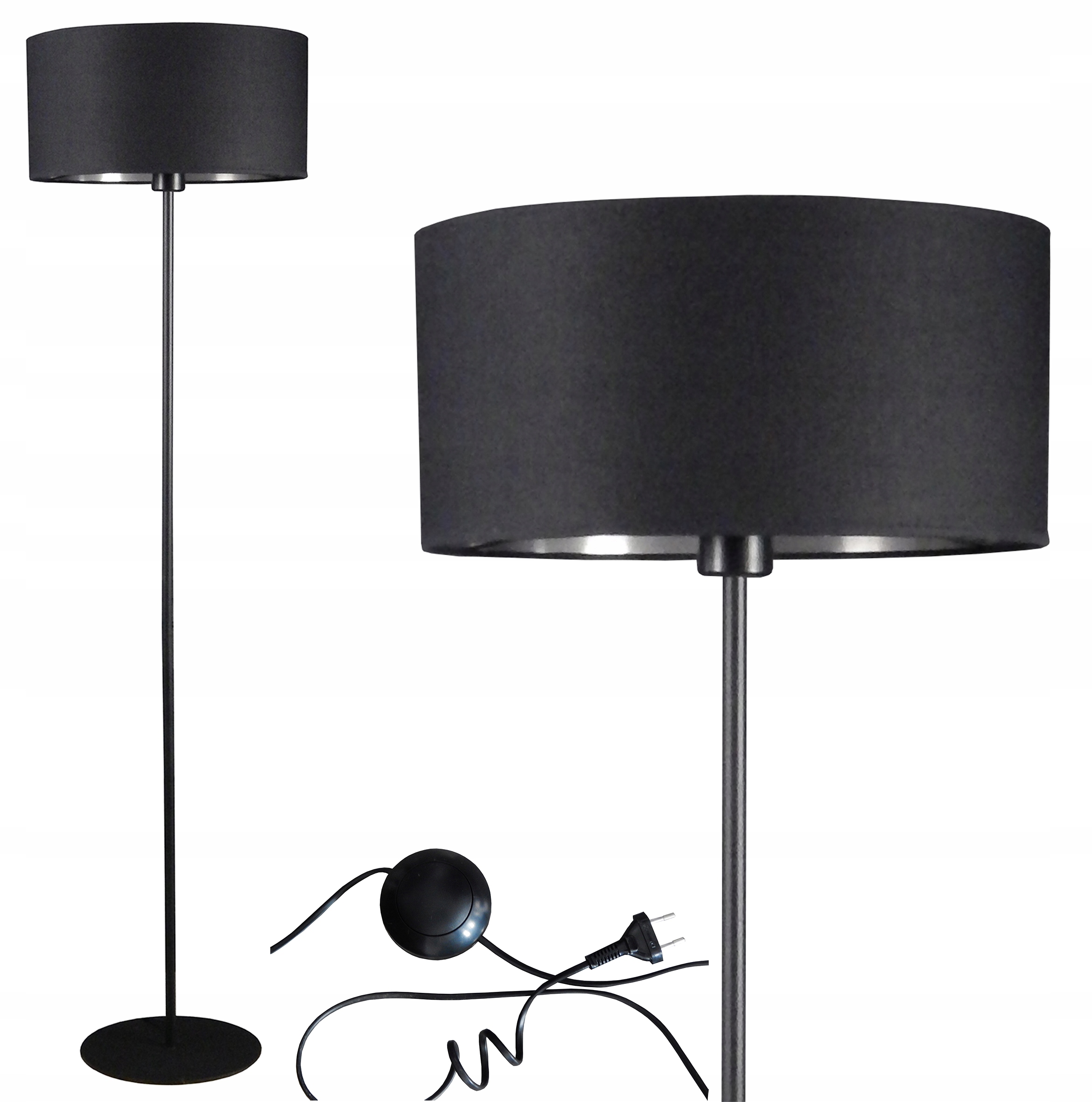 Stojací Lampa Do Ložnice Obývacího Pokoje Led E27 Stínidlo FI35 Stabilní