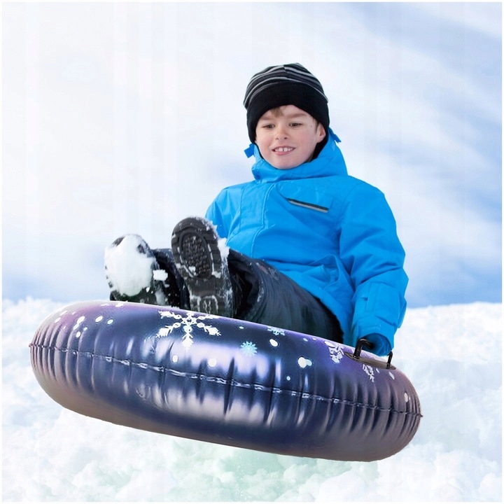 ŚLIZGACZ SANKI DMUCHANE NA ŚNIEG KOŁO OPONA 110CM X 26CM + POPMKA NOŻNA Marka Kontext