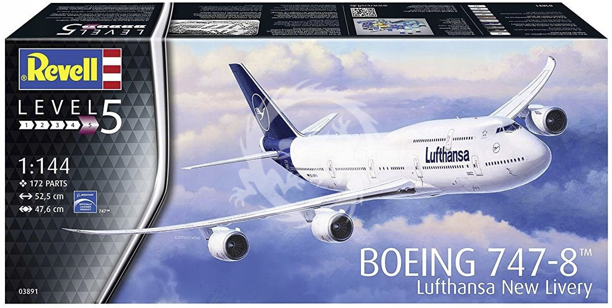 Boeing 747-8 Lufthansa new Livery revell 03891 1/144