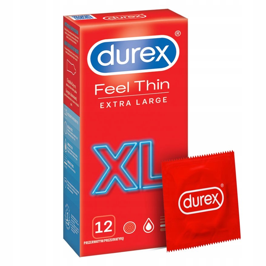 

Durex Feel Thin XL Prezerwatywy powiększone 12 szt
