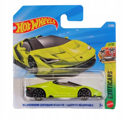 HOT WHEELS '16 LAMBORGHINI CENTENARIO ROADSTER model autko auto model
