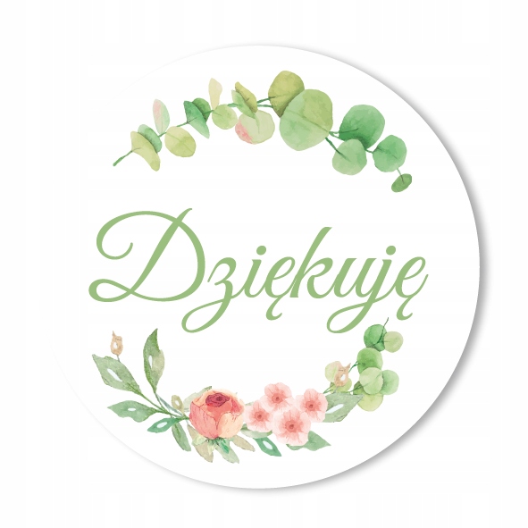 

naklejki Dziękuję ozdobne 10szt. v4