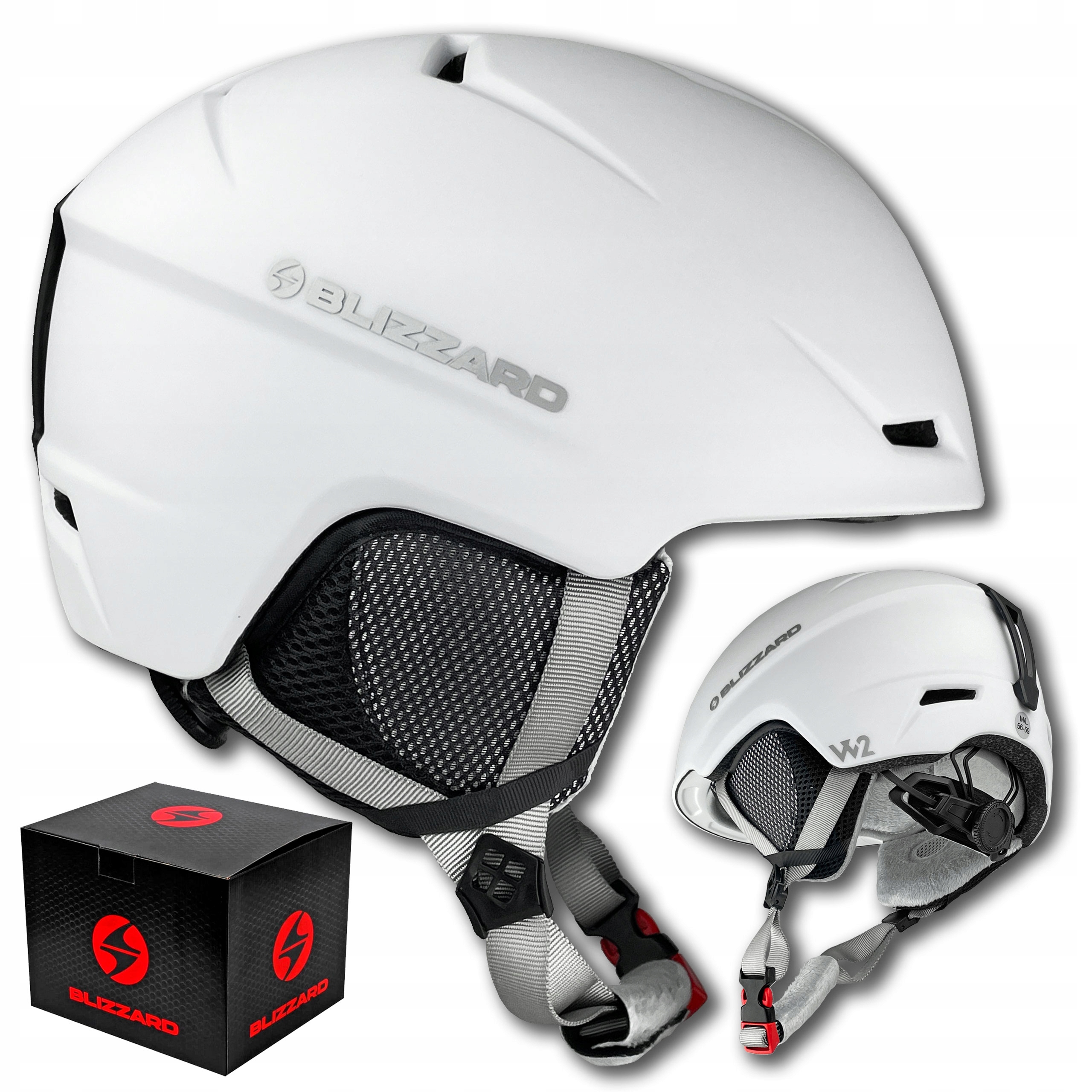 Dámská Lyžařská Přilba Blizzard W2W Viva Spider In-Mould Bílá M/L 56-59 cm