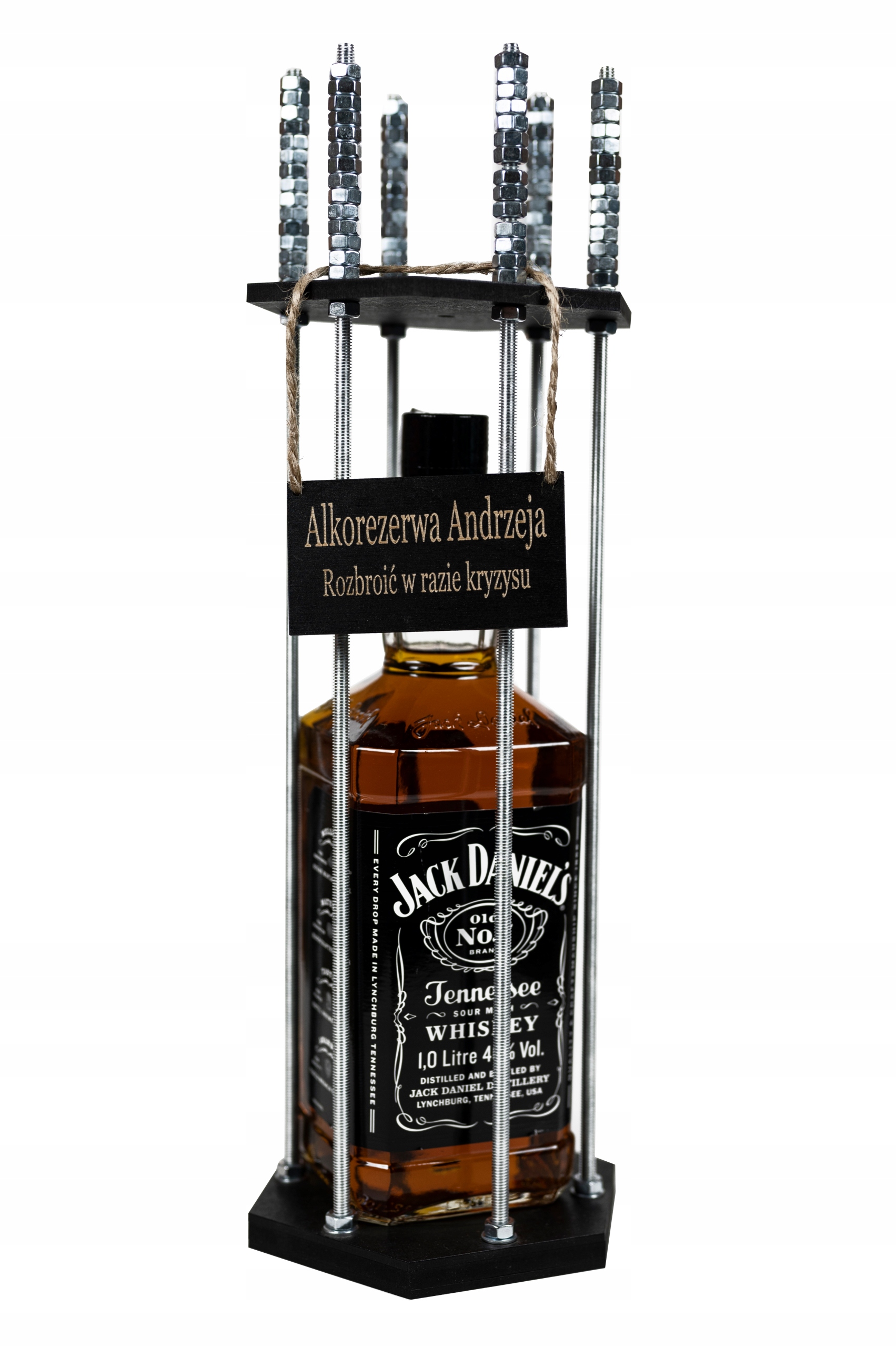

Klatka na alkohol alkoklatka duża grawer Heksagon
