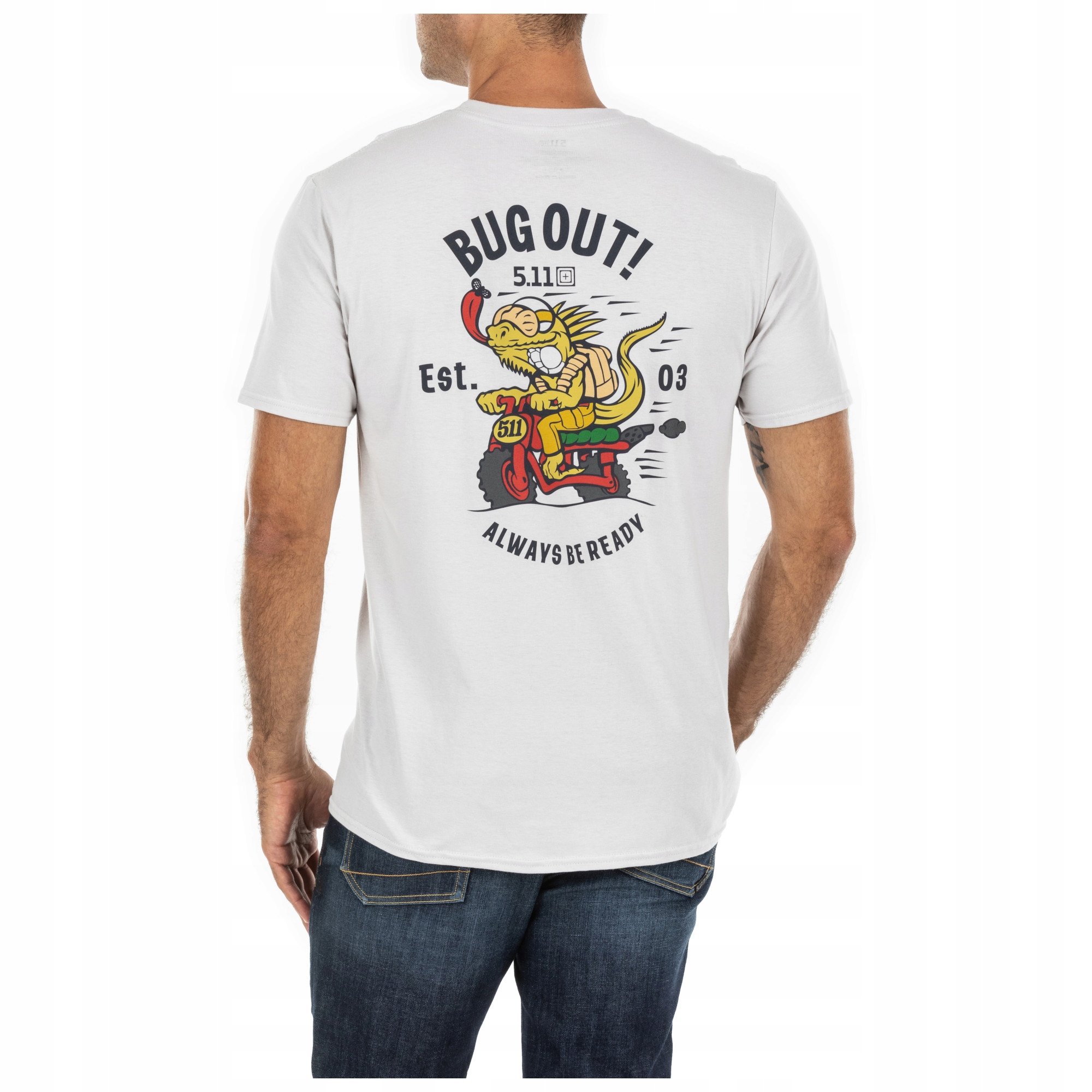 5.11 T-Shirt Bug Out S/s Tee Steam XL 41280ADA