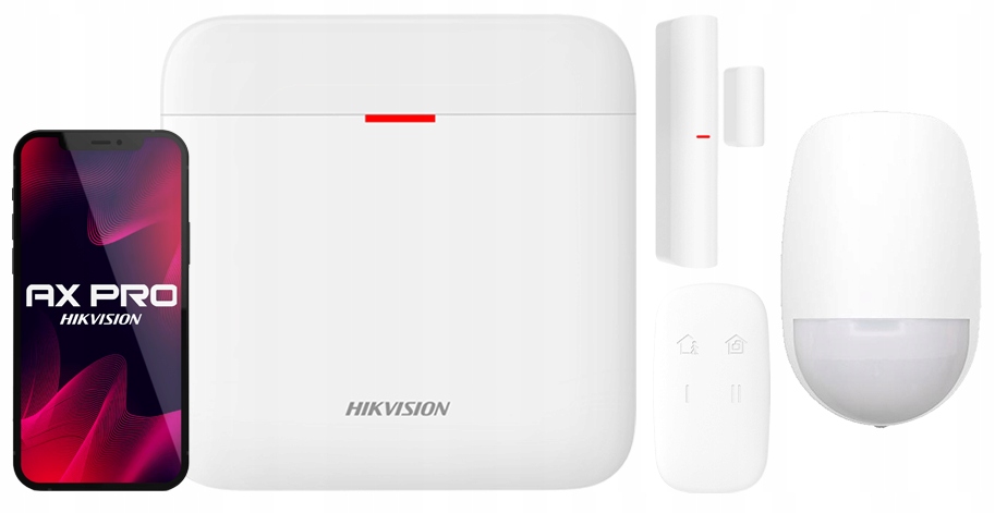 Zestaw Alarmowy Hikvision AX Pro PIR DS-PWA64-KIT-WE WiFi GSM Aplikacja