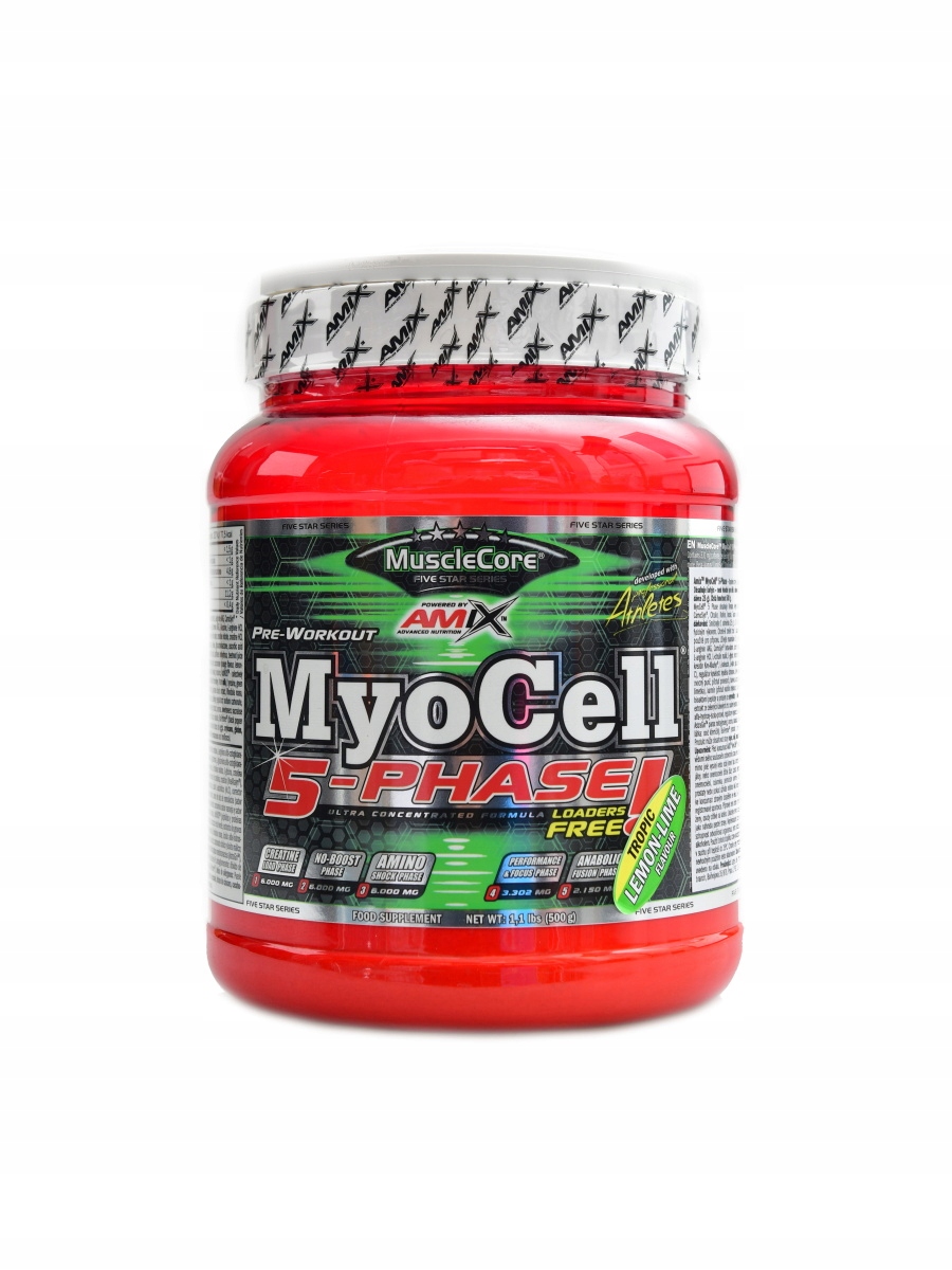 Amix Musclecore MyoCell 5 phase 500 g citron limeta
