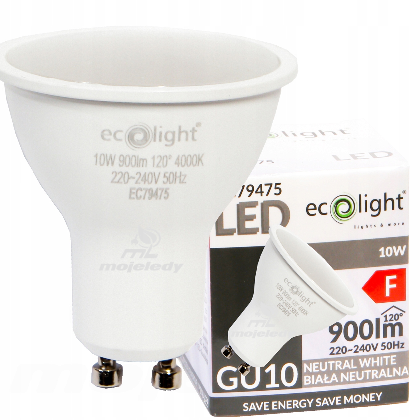

Żarówka led 10W GU10 90W dzienna Nw 900Lm 4000K