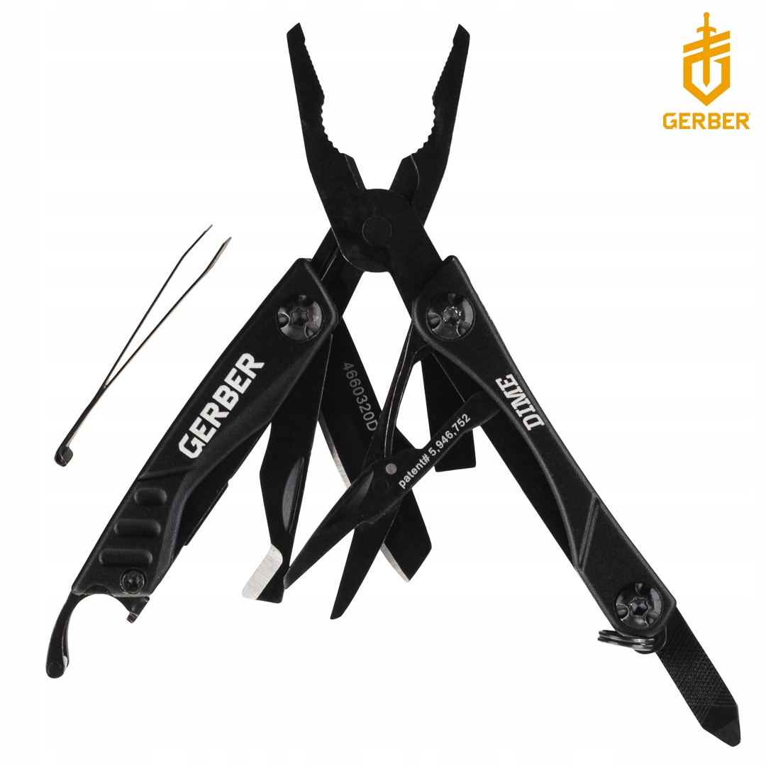 MULTITOOL GERBER DIME Narzędzie EDC 12w1 Nożyczki Kod producenta Gerber - Dime Micro Multi-Tool Black