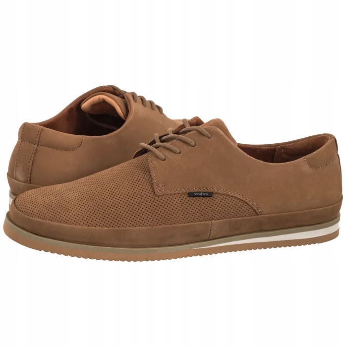 Pánské boty Klasická obuv Polobotky Wojas Béžová Nubuk 10112-24