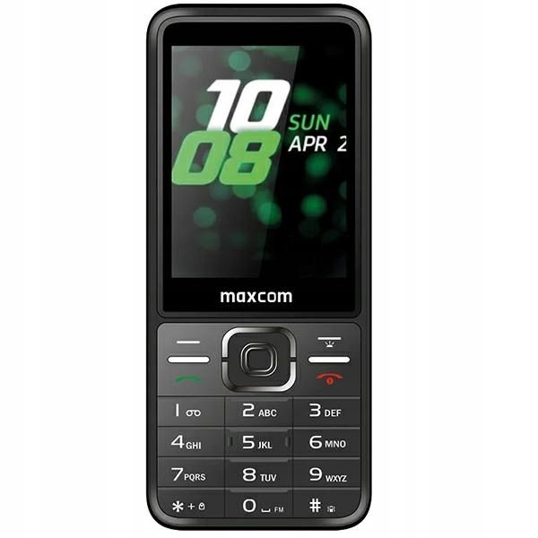 Maxcom MM244 Telefon DualSIM Czarny Smartfon z Dualną Kartą Sim